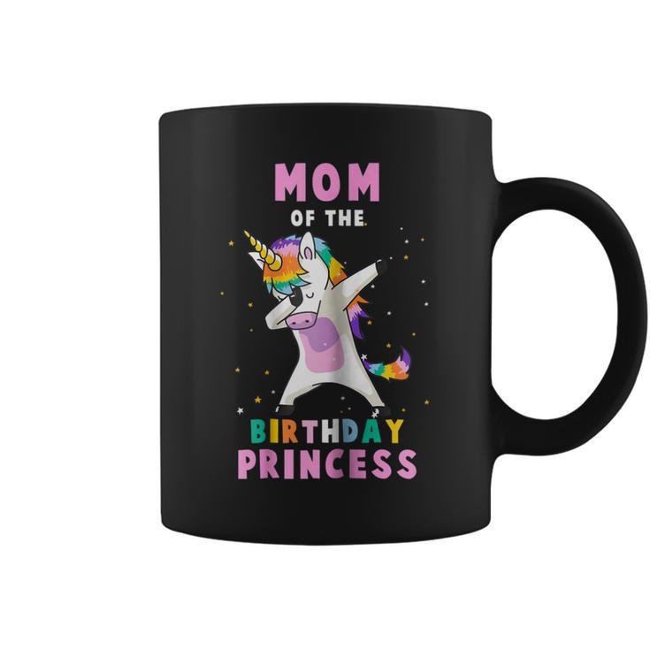 Proud Mom Of A Birthday Unicorn Dab Girl  Coffee Mug