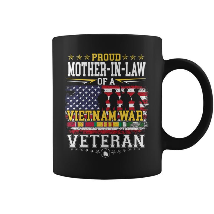 Proud Mother-In-Law Vietnam War Veteran Matching With Family   Coffee Mug