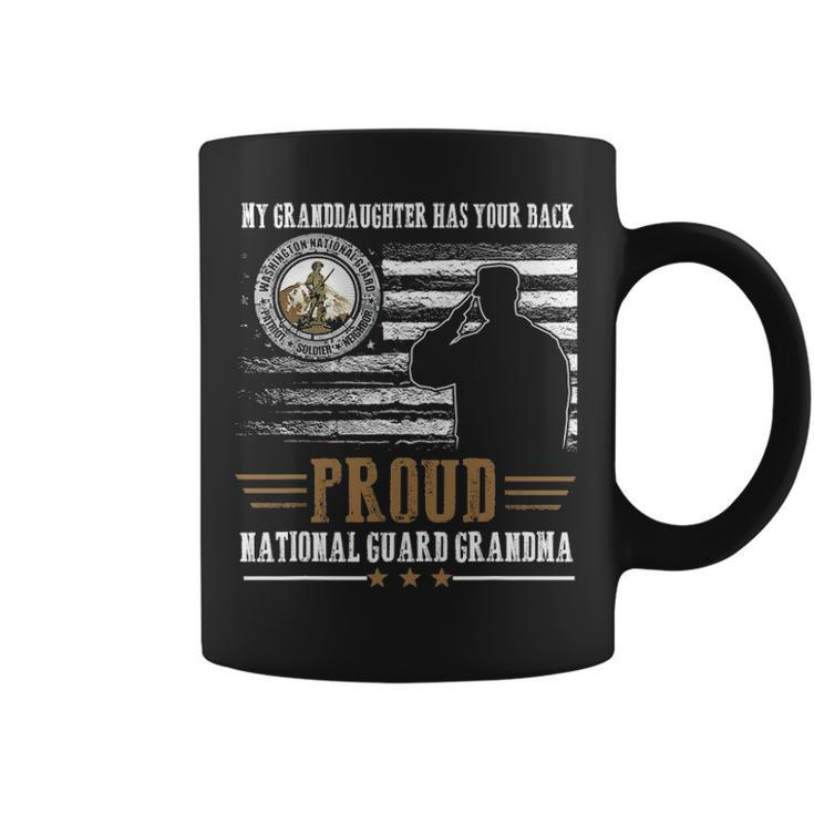 Proud National Guard Grandma My Granddaughter Has Your Back Coffee Mug