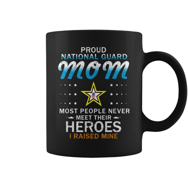 Proud National Guard Mom I Raised My Heroes Camouflage Army  Coffee Mug