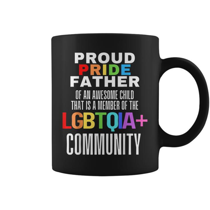 Proud Pride Father I Love My Daughter Girl Dad Lesbian Lgbtq  Coffee Mug