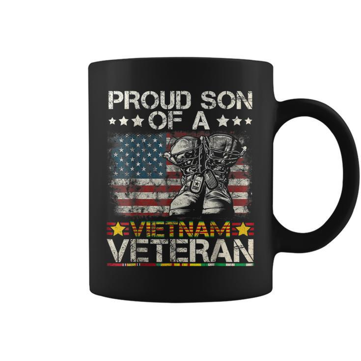 Proud Son Of Vietnam Veteran Us Flag V2 Coffee Mug