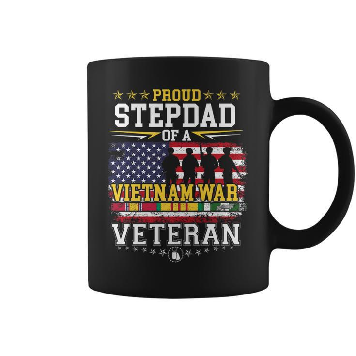 Proud Stepdad Vietnam War Veteran Matching With Stepson   Coffee Mug