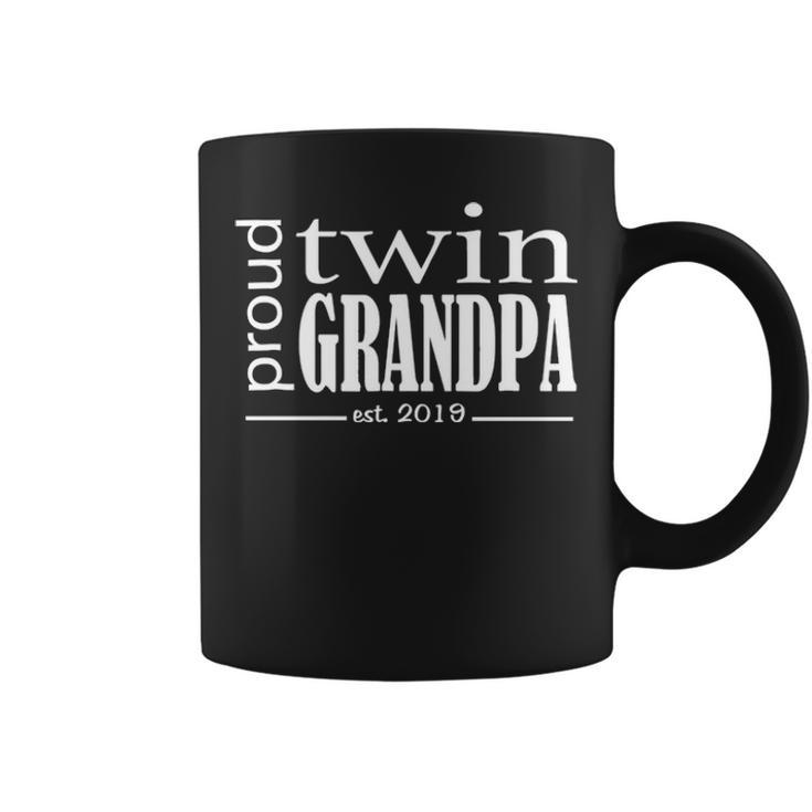 Proud Twin Grandpa Est 2019 Coffee Mug