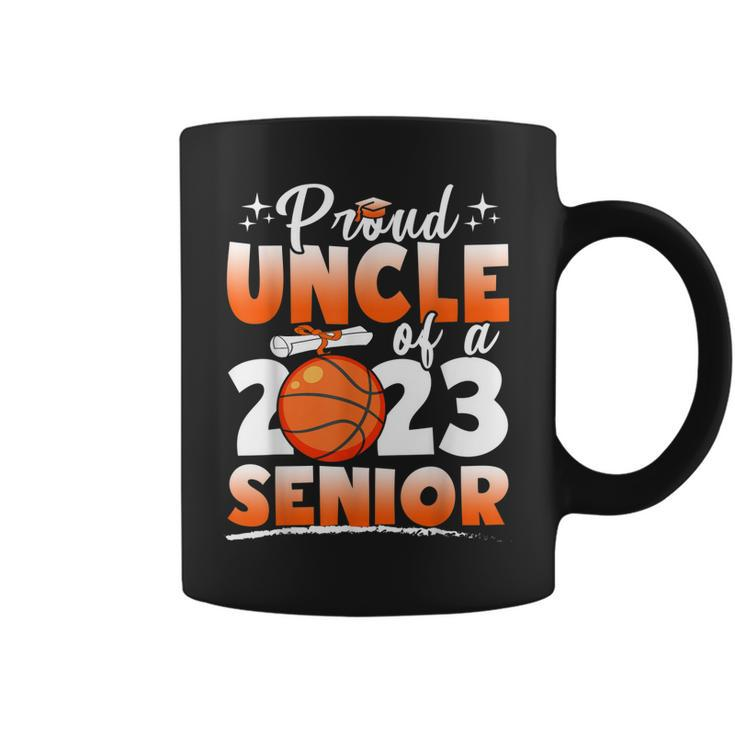 Proud Uncle Of A 2023 Senior Graduate Basketball Coffee Mug