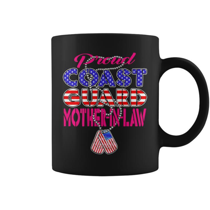 Proud Us Coast Guard Mother-In-Law Military Mom-In-Law Gift  Coffee Mug