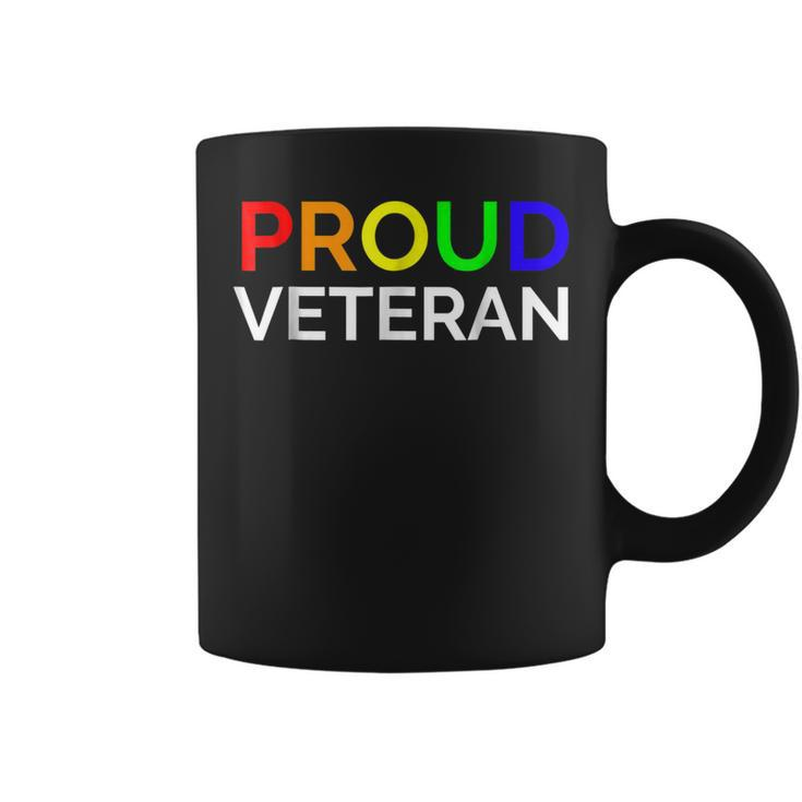 Proud Veteran - Lgbtq Pride Veterans Day Tshirt Coffee Mug