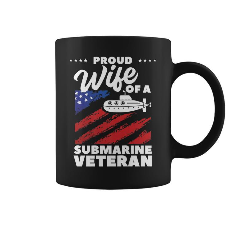 Proud Wife Of A Submarine Veteran Veterans Day   V4 Coffee Mug