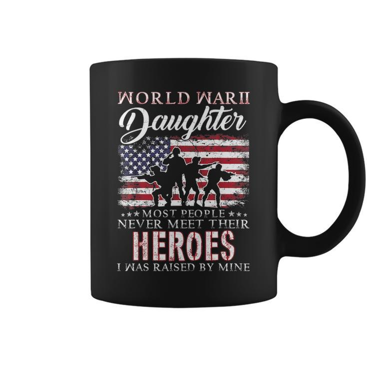 Proud World War 2 Veteran Daughter Ww2 Grandchild Gifts Coffee Mug