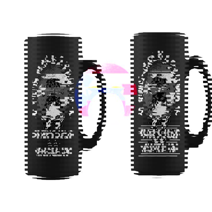 Puerto Rico Flag Venezuela Grown Women Girl Pride  Coffee Mug