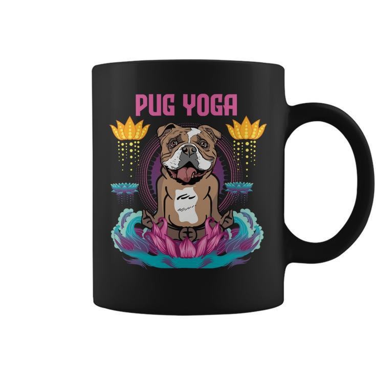 Pug Lover Dog Yoga Funny Meditation Dog Pugs Coffee Mug