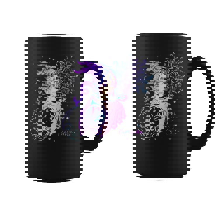 Purple Art Capricorn Horoscope Zodiac Sign Coffee Mug