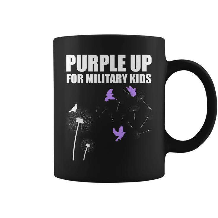 Purple Up For Military Kids Child Dandelion Month Military Coffee Mug