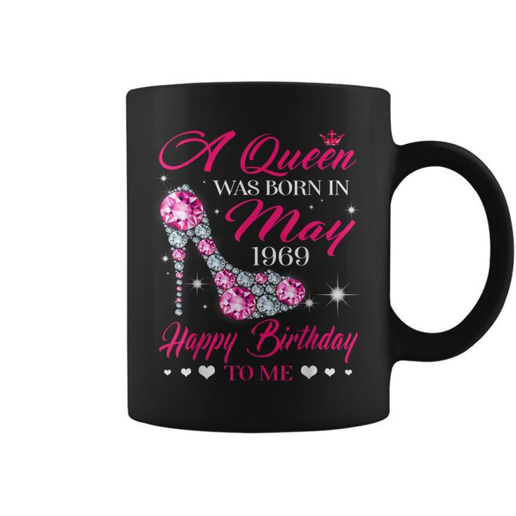 Queens Are Born In May 1969 T  50Th Birthday Coffee Mug