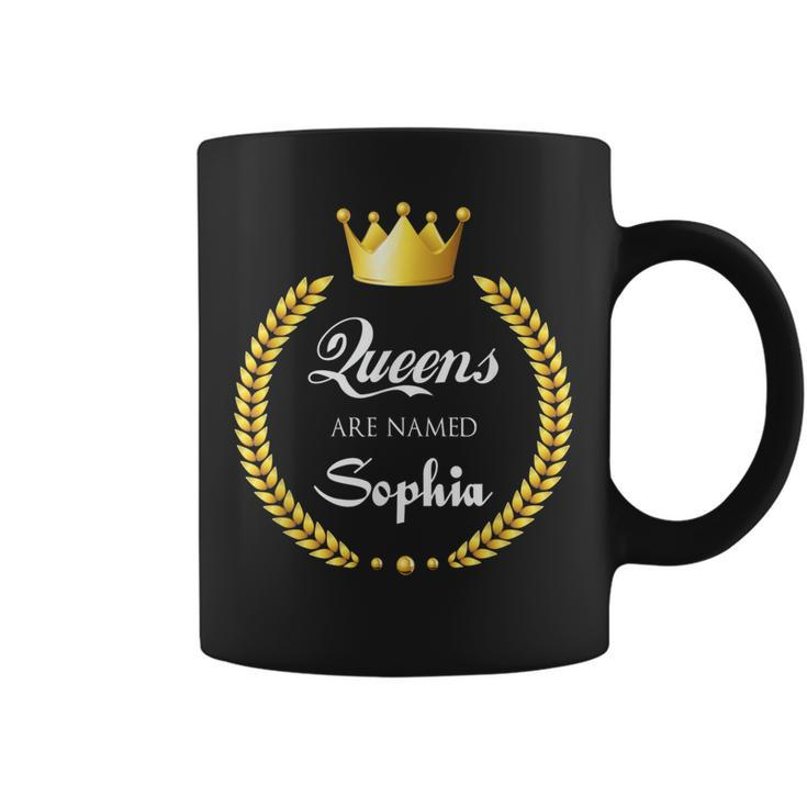 Queens Are Named Sophia Coffee Mug