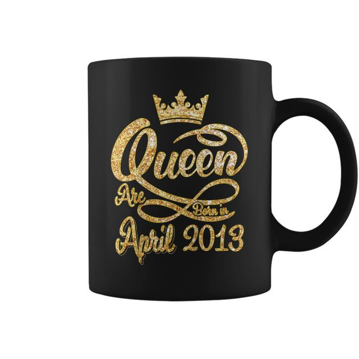 Queens Born In April 2013 6Th Birthday Gifts 6 Years Old Coffee Mug