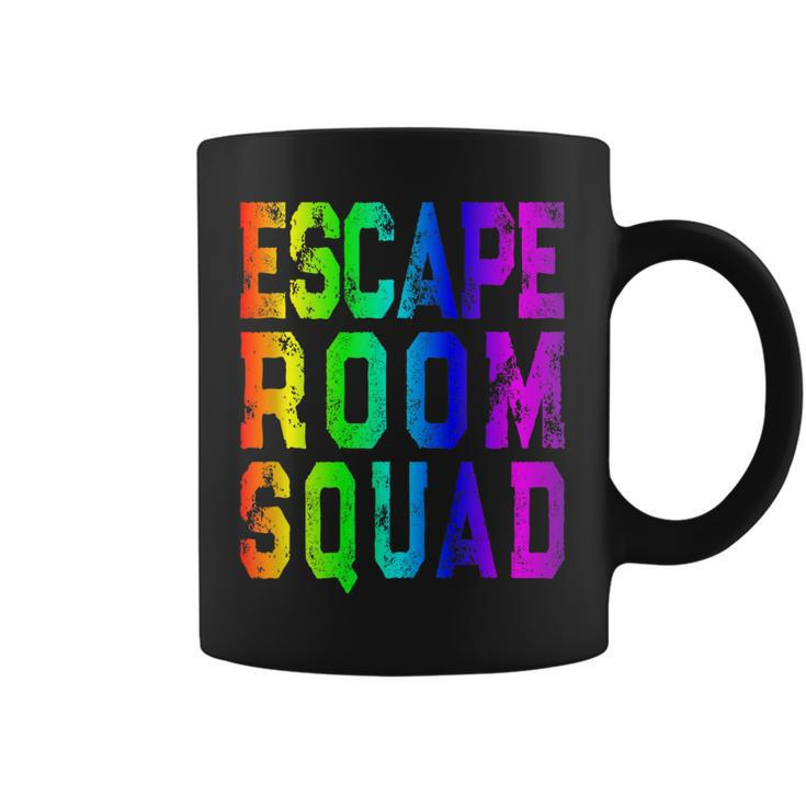 Rainbow Escape Room Squad Matching Escape Room Group Coffee Mug