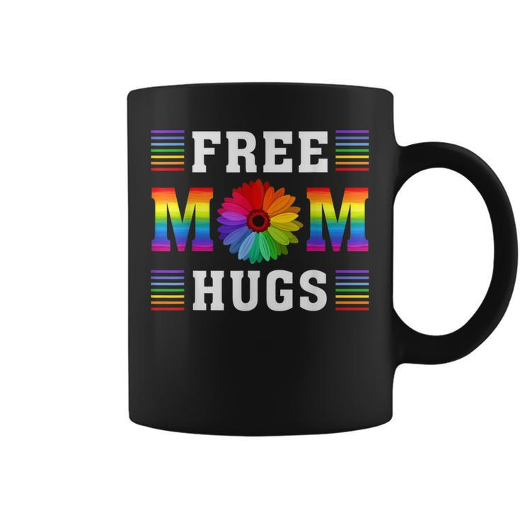 Rainbow Free Mom Hugs Daisy Heart Lgbt Pride Mothers Day  Coffee Mug