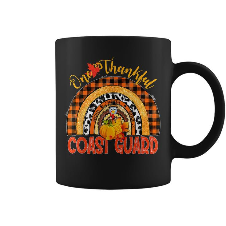 Rainbow One Thankful Coast Guard  Coffee Mug