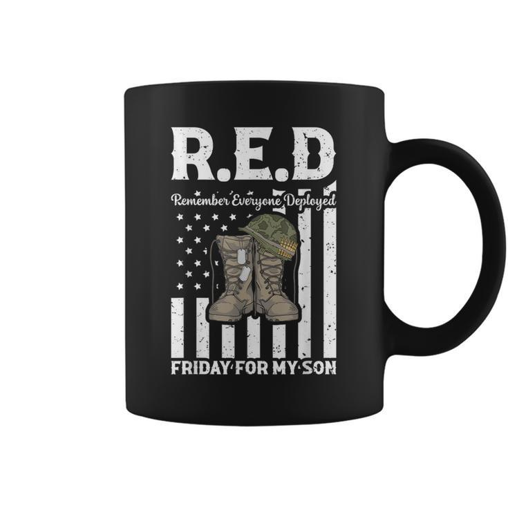 Red Friday Military I Wear Red For My Son Remember Everyone  Coffee Mug