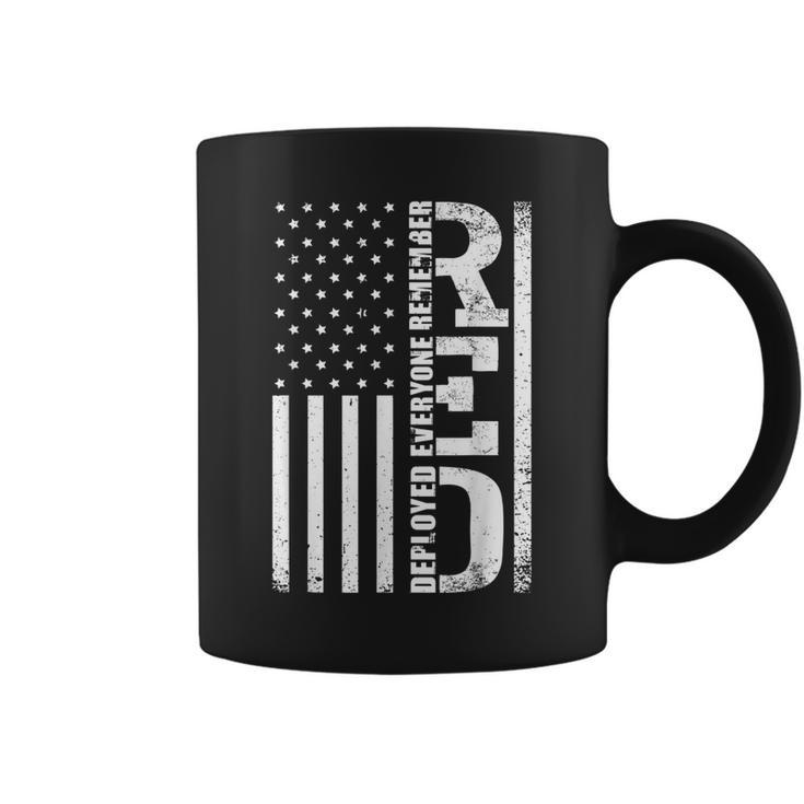 Red Friday Remember Everyone Deployed Us Flag Army Military Coffee Mug