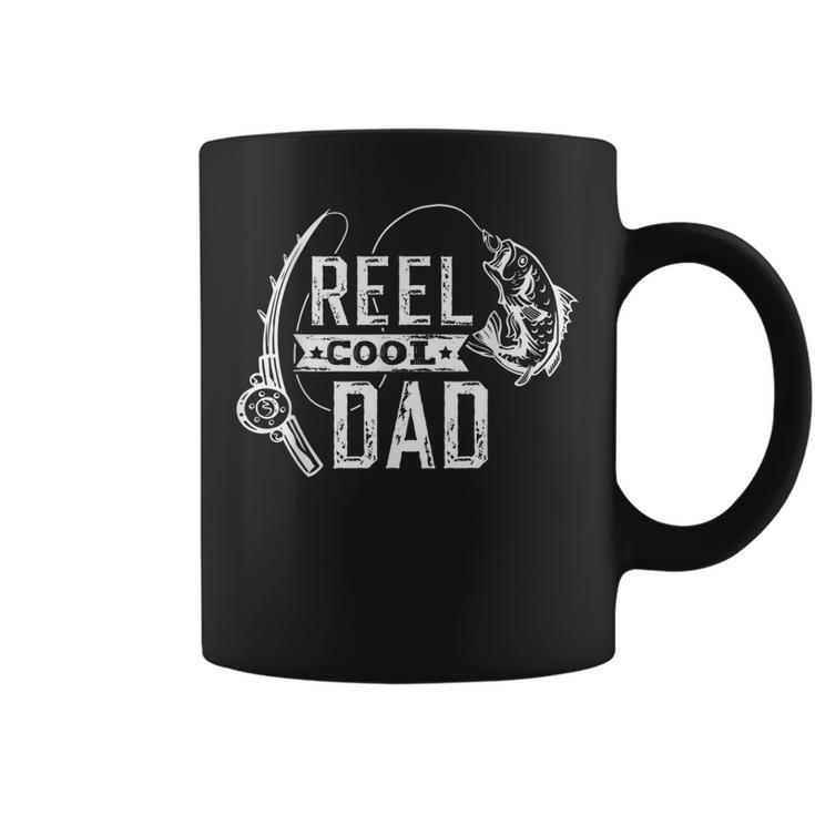 Reel Cool Dad Best Daddy Ever Fishing Lover Fathers Day Papa Coffee Mug