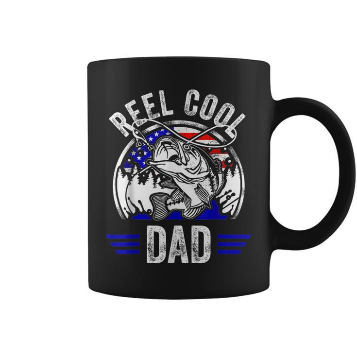 Reel Cool Dad Fathers Day Fisherman Fishing Vintage  Coffee Mug