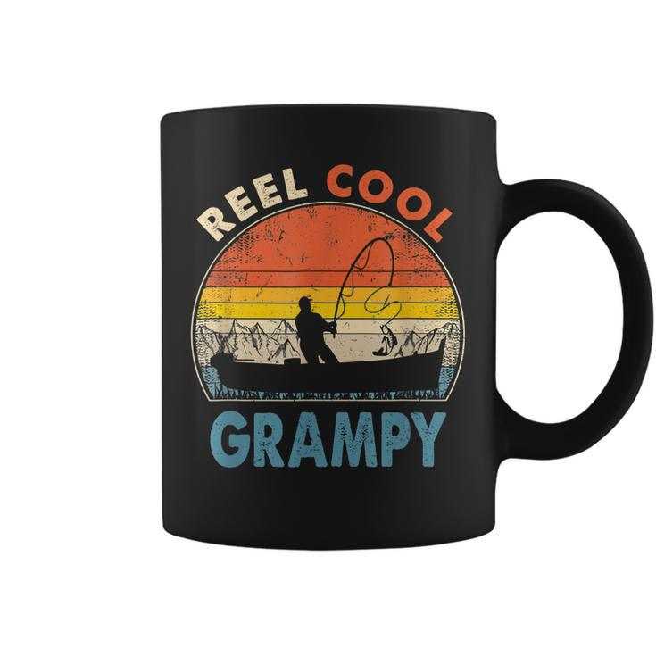 Reel Cool Grampy  Fathers Day Gift For Fishing Dad Coffee Mug