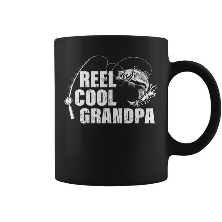 Reel Cool Grandpa Design With Fish And Fishing Rod Gift For Mens Coffee Mug