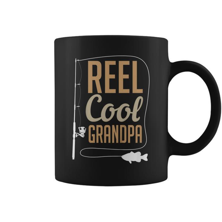 Reel Cool Grandpa Fathers Day Fishing Present  Coffee Mug