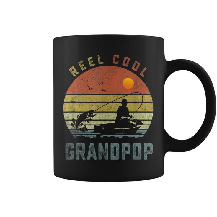 Reel Cool Grandpop Fishing Dad Gifts Fathers Day Fisherman Coffee Mug
