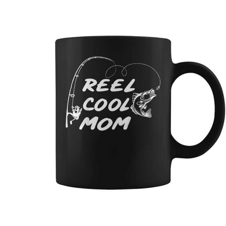 Reel Cool Mom  Fishing Fathers Day Gift For Women Coffee Mug