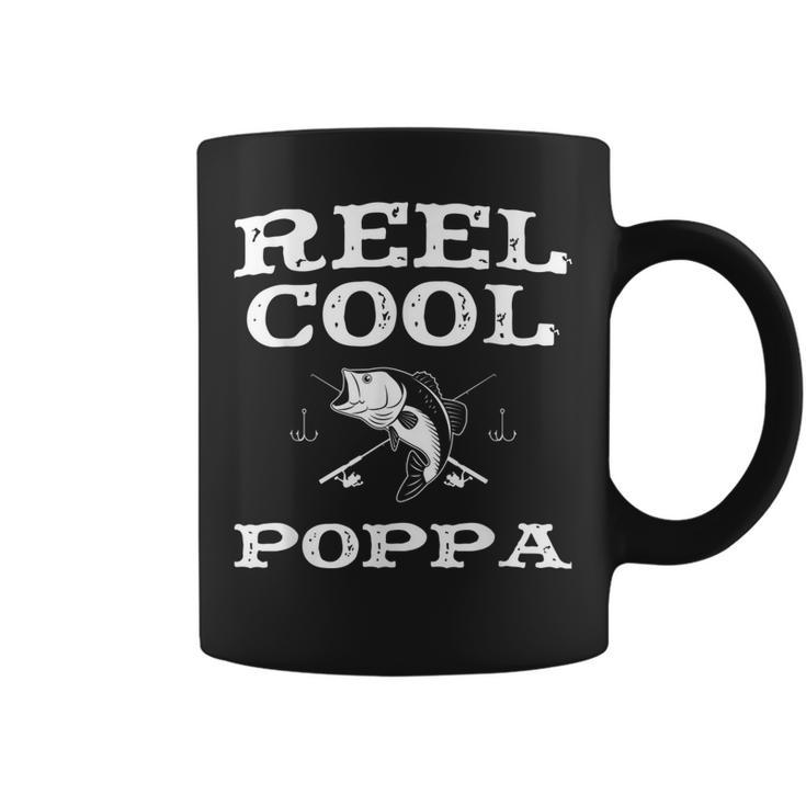 Reel Cool Poppa Fishing Funny Fisherman Gift Coffee Mug