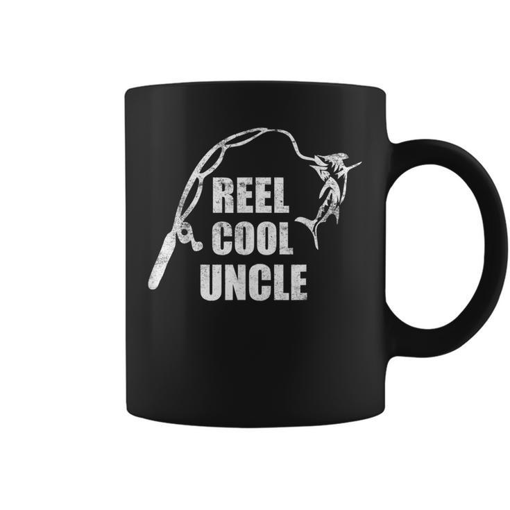 Reel Cool Uncle Vintage Fishing Appreciation Fish Coffee Mug