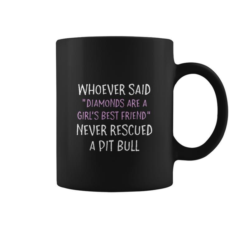 Rescue Dog Sarcastic Saying Pit Bull Coffee Mug