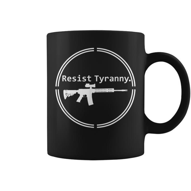 Resist Tyranny Rifle Libertarian Conservative Pro Gun 2A Usa  Coffee Mug