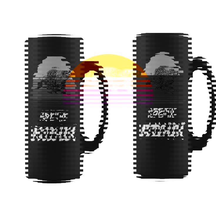 Respect The Groundhog Woodchuck Retro Ground-Hog Day Coffee Mug