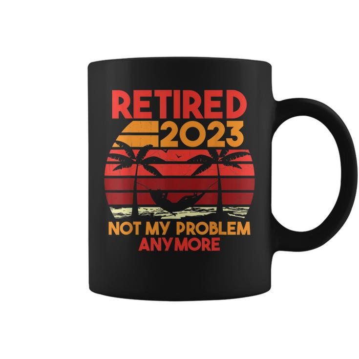 Retired 2023 Funny Vintage Retirement 2023 Humor Gifts Men  Coffee Mug