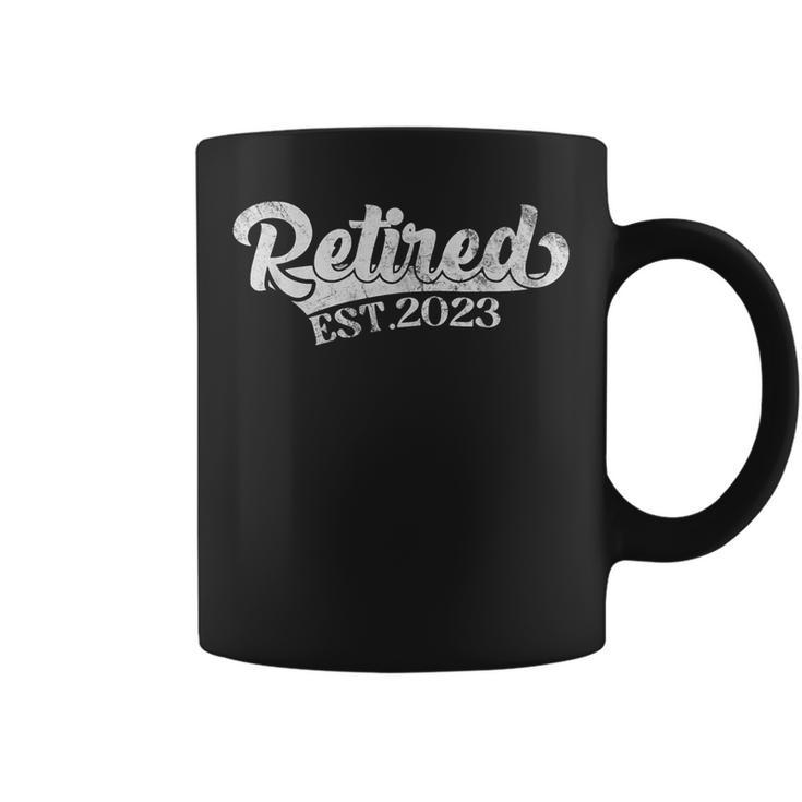 Retired Est 2023 Man Womens Retirement  Coffee Mug