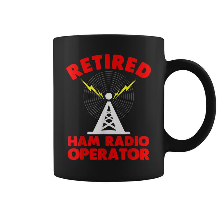 Retired Ham Radio Operator Father Radio Tower Humor Coffee Mug