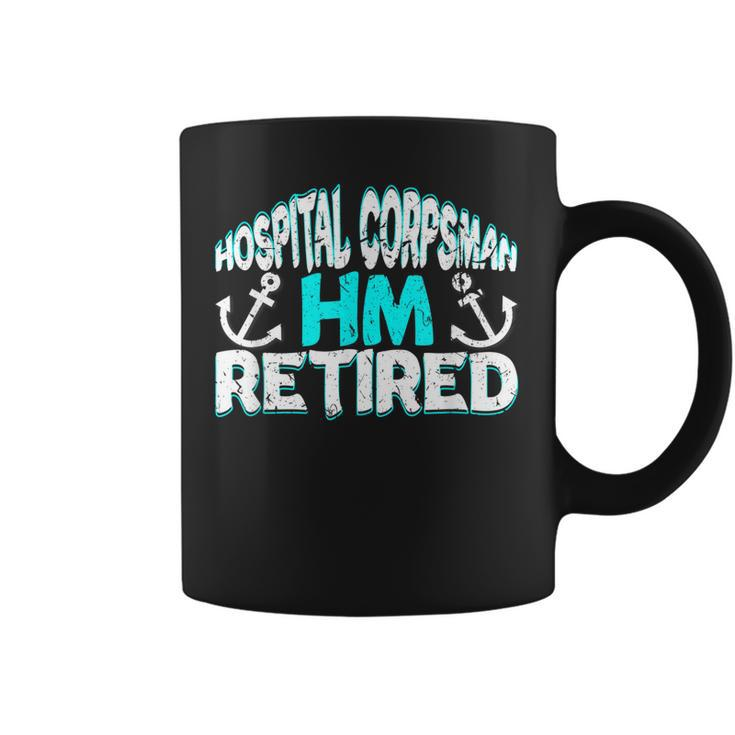 Retired Navy Hospital Corpsman Retirement Gift Military  Coffee Mug