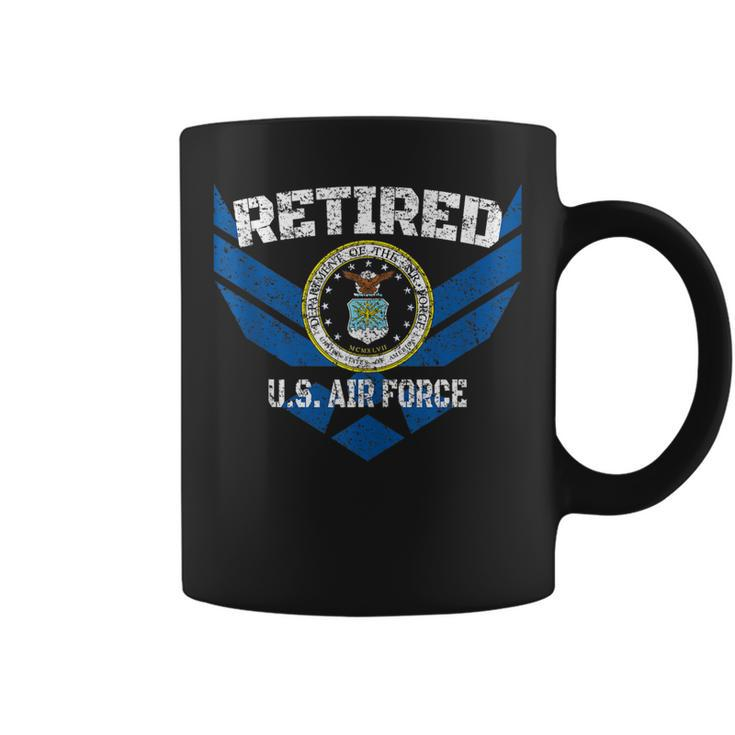 Retired Us Air Force Distressed Veteran  Coffee Mug