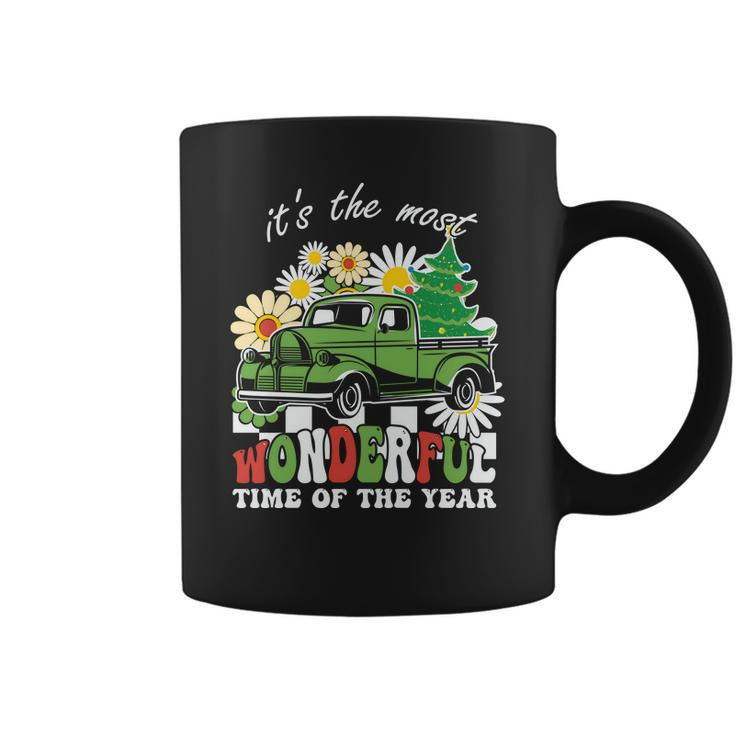 Retro Christmas Its The Most Wonderful Time Of The Year Coffee Mug
