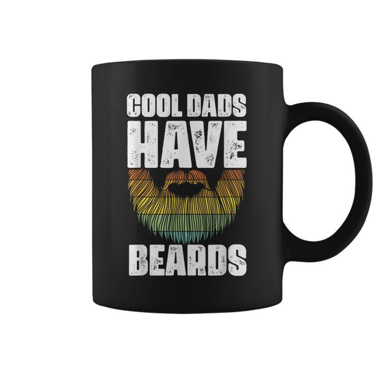 Retro Cool Dads Have Beards Vintage Fathers Day Best Dad  Coffee Mug