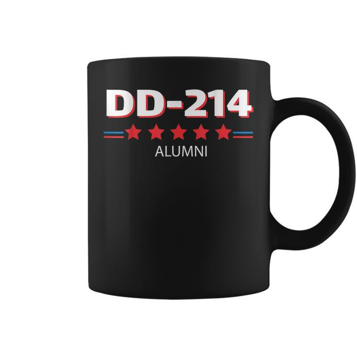 Retro Dd214 Alumni Us Military Veteran American Flag Coffee Mug