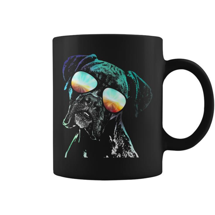 Retro Disco Dog Boxer Dog  Coffee Mug