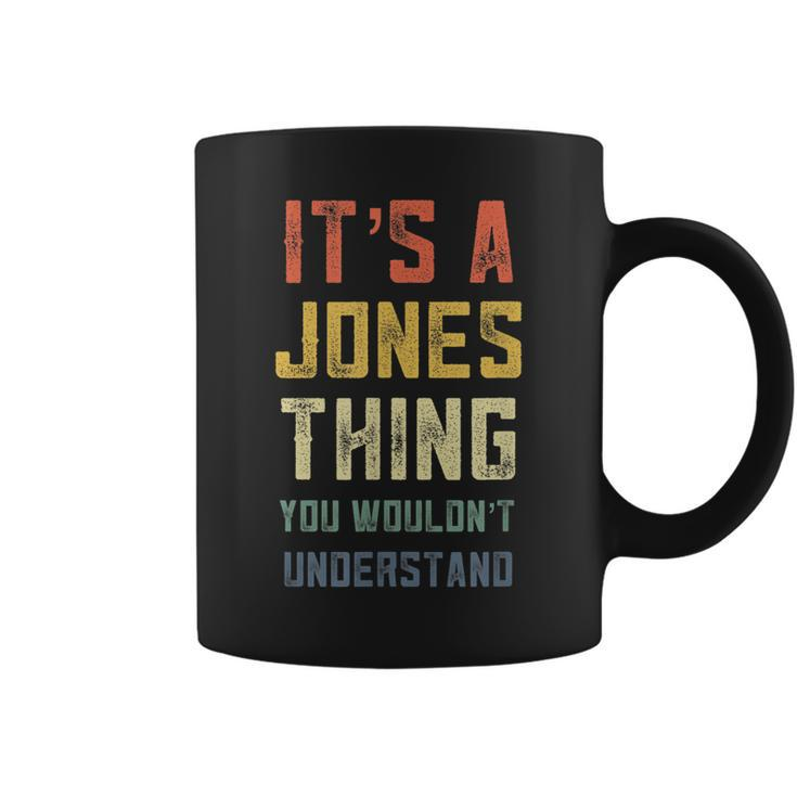 Retro Family Name Gifts Its A Jones Thing Family Reunion Coffee Mug