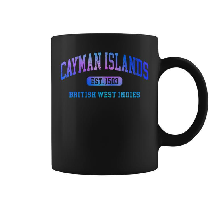 Retro Grand Cayman Islands Colorful Arch Text Souvenir Women  Coffee Mug