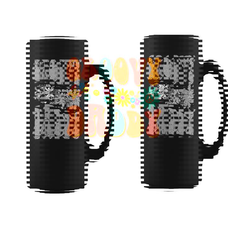 Retro Groovy Birthday Family Matching Cute Groovy Daddy Coffee Mug