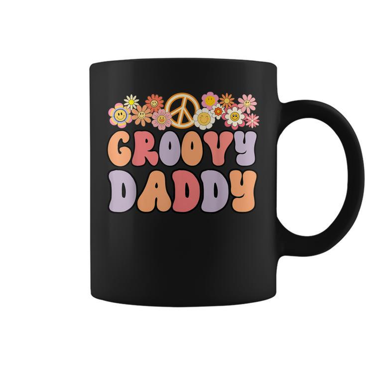 Retro Groovy Daddy And Vintage Family Retro Dad Birthday  Coffee Mug